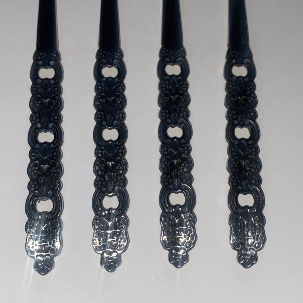 Vintage Oneida Stainless Cocktail/ Shrimp Set Of 4 Forks